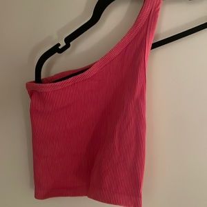Pink crop top